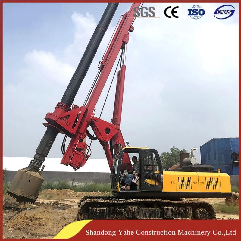 Maximum Depth 50m Diesel Crawler Rotary Drilling Machine