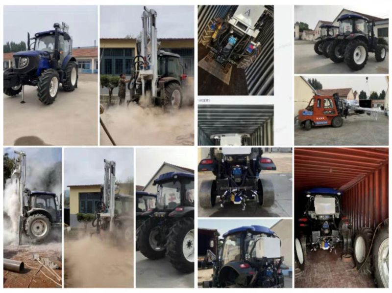 Mounted Portable Tractor Pneumatic 200-500m Water Well Drilling Rig for Borehole Drill Machine