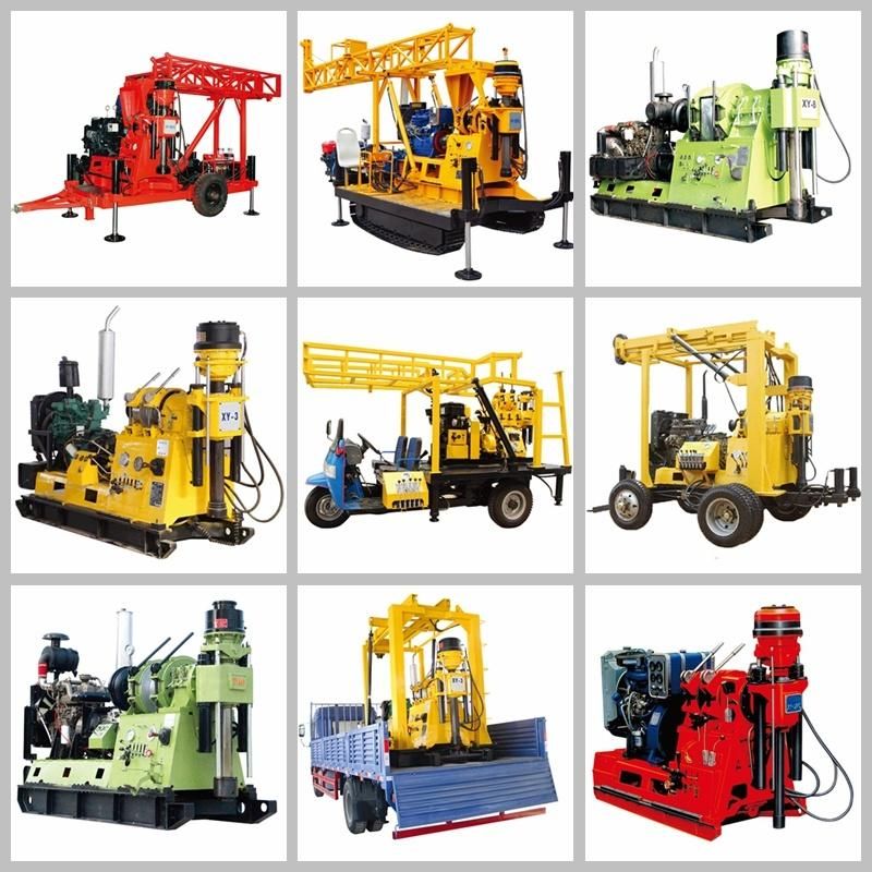 200m Depth Rock Drilling Rotary Wireline Drilling Rig with Diameter 75mm to 300mm