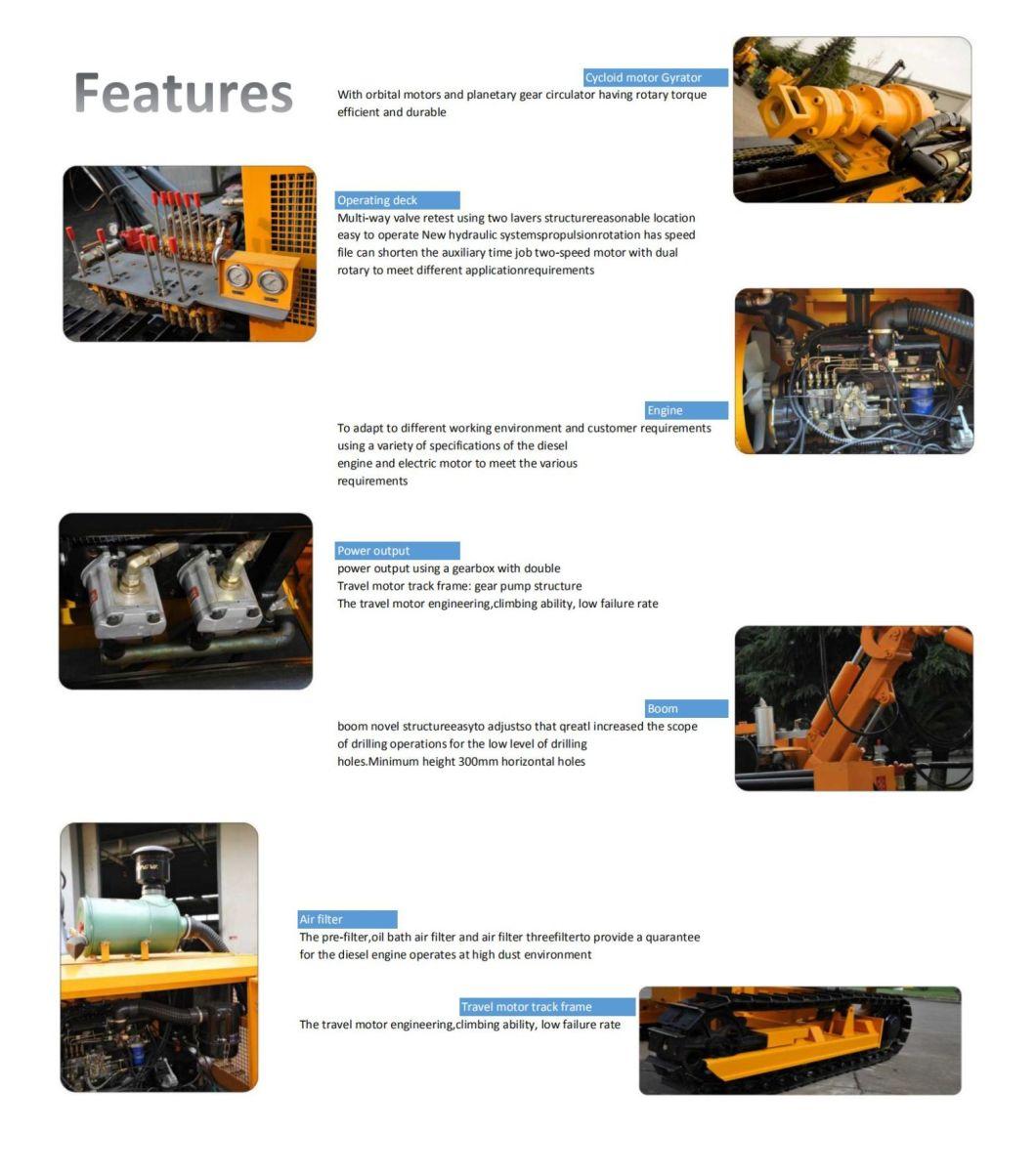 Crawler Portable Blasting Hole Drilling Rig for Open Pit Mines in UAE