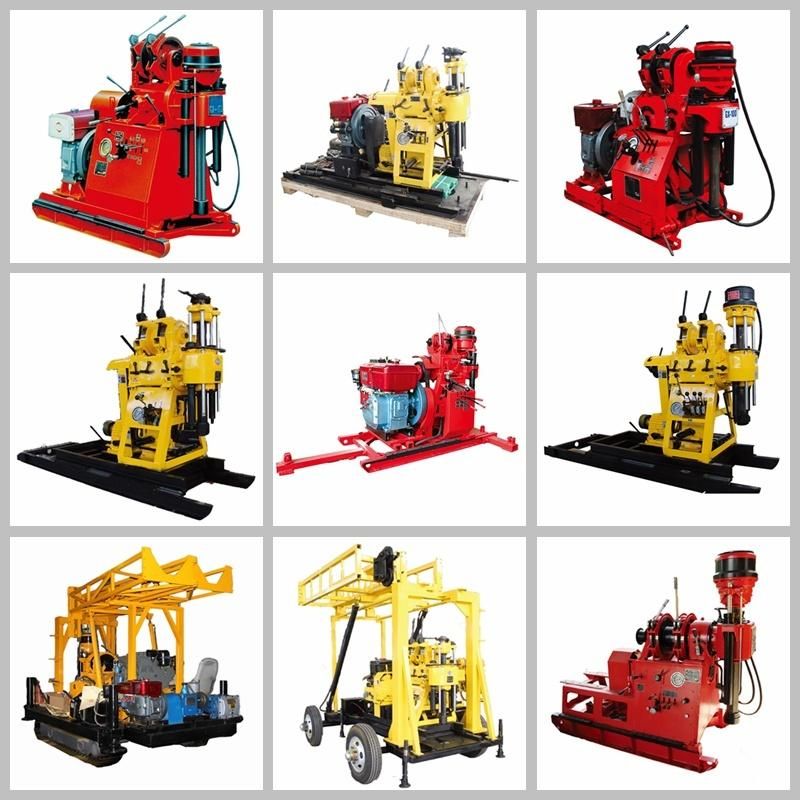 200m Depth Rock Drilling Rotary Wireline Drilling Rig with Diameter 75mm to 300mm