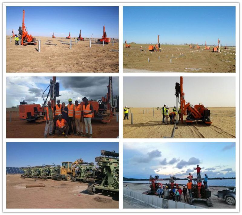 Side Machine Pile Raming Driver Used for Solar Post