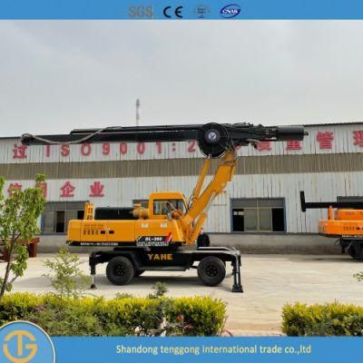 Mini Rotary Head Gasoline Pile Driver Electric Pile Driver Rotary Drilling Rig