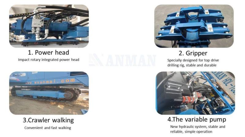 Hdl-160c Engineering Tunnel Pipe Shed Multifunctional Drill Rig