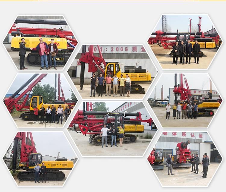 5-15m Rotary Table Pilling Excavator Mounted Drill Rig with Auger Digger