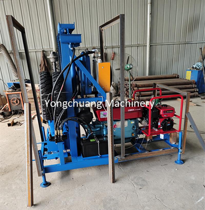 Simple Operational Water Well Drilling Machine with Water Pump and Water Pipe