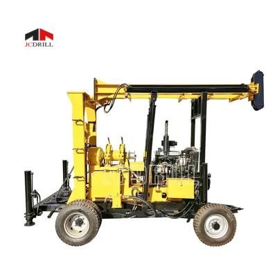 400m Diesel Engine Small Size Trailer Mounted Water Well Drilling Machine