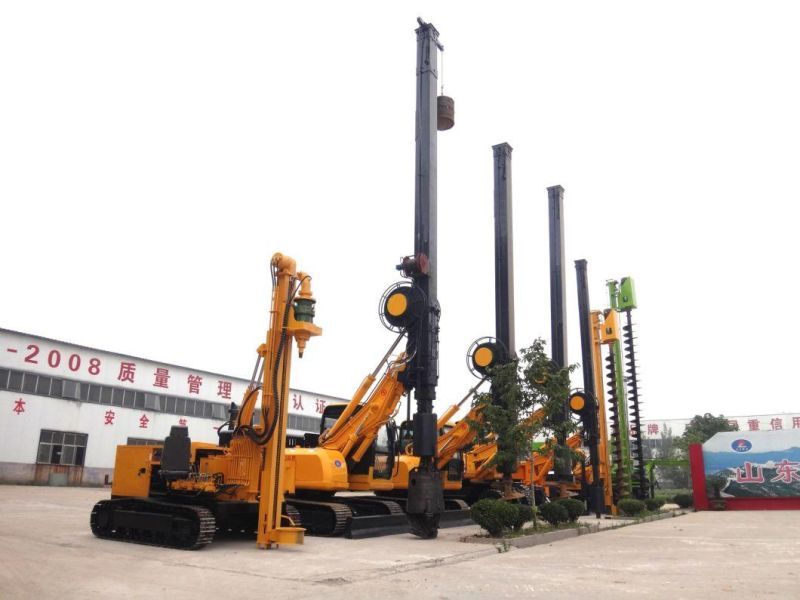 1-4m Dpeth Crawler Type 360-6 Long Screw Pile Driver Hydraulic Vibrating Pile Driver for Sale