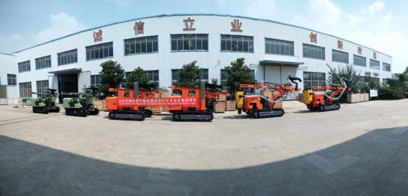 Hydraulic Diesel Track Mine Drilling Rig Machine with Air Compressor for Rock Blasting Borehole Drill