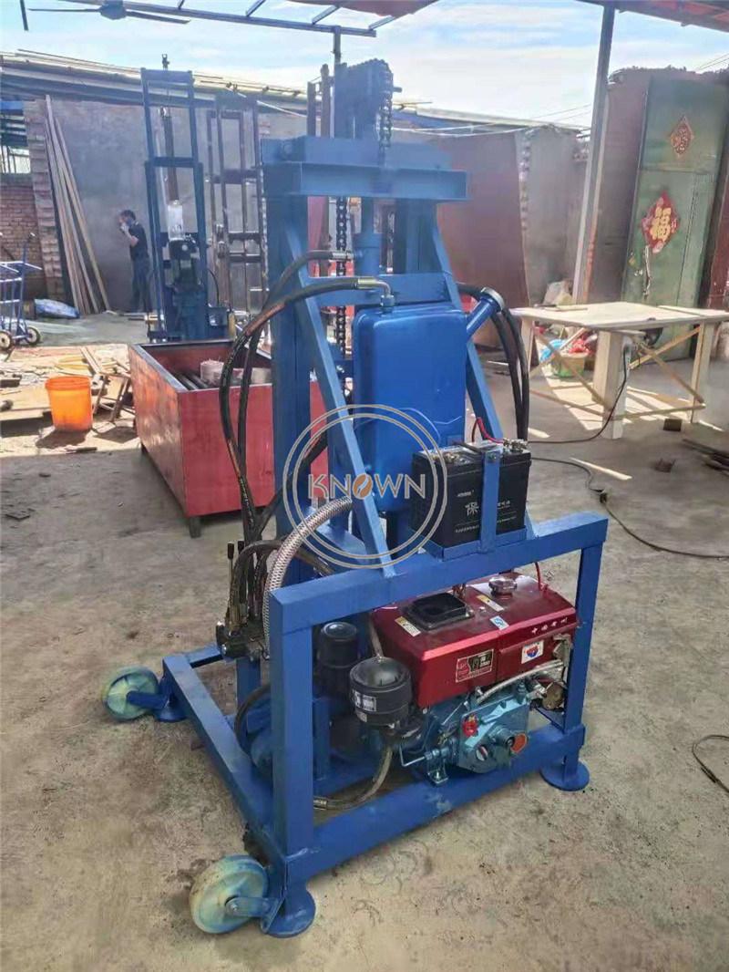 8HP Diesel Engine Deep Water Well Borehole Drilling Machine Portable Mine Drilling Rig Diamond Core Drill Machine
