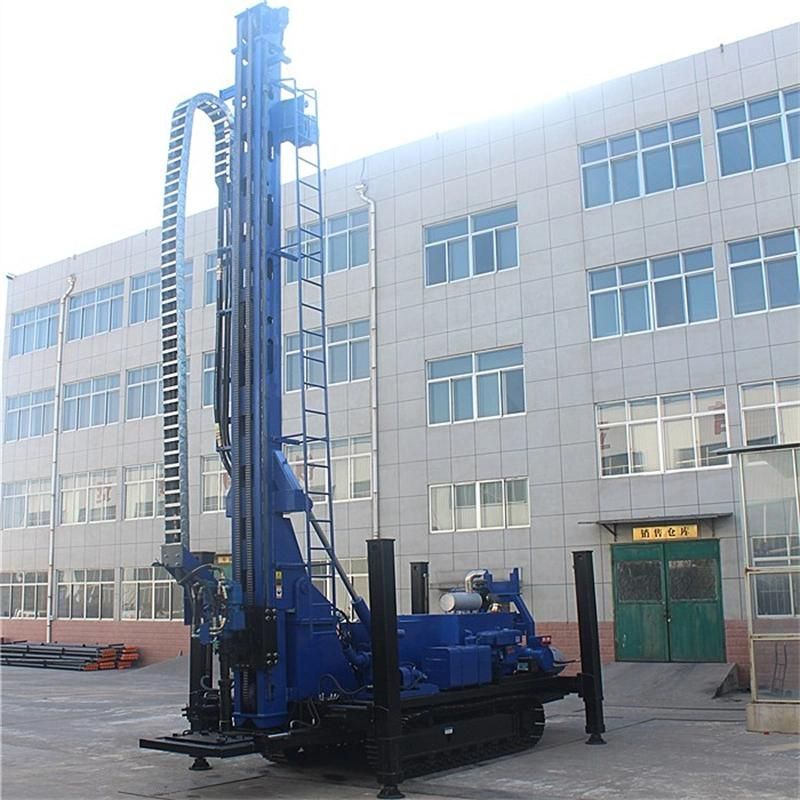 Hydraulic DTH and Rotary Deep Crawler Water Well Drilling Machine