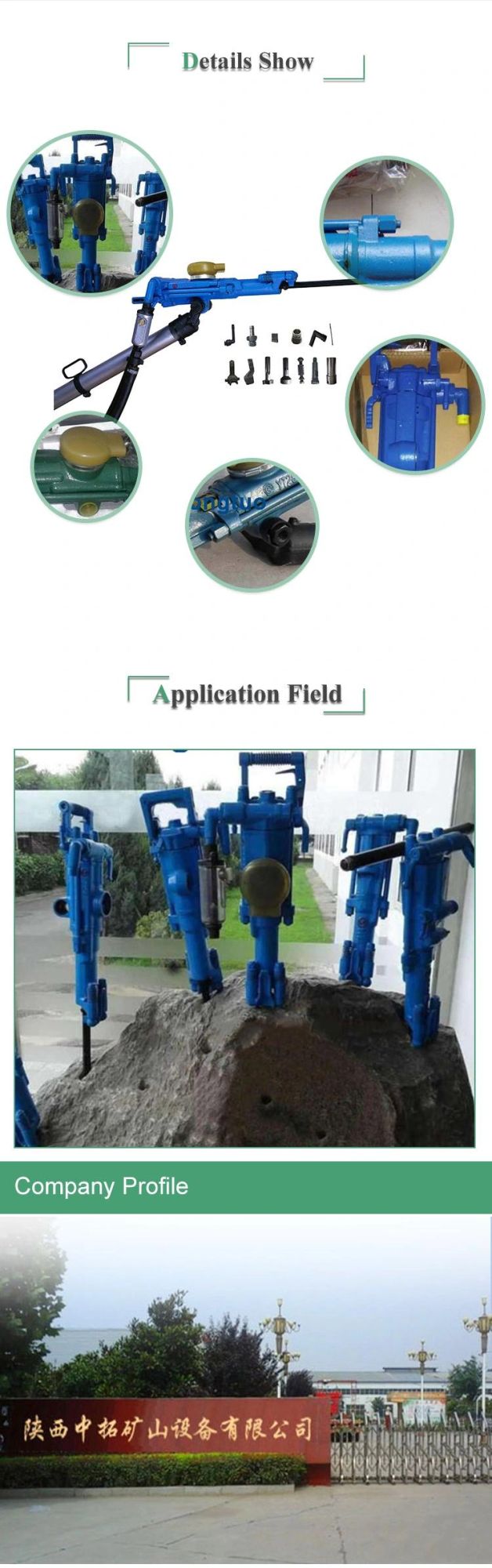 Yt28 Air Leg Rock Drill Jack Hammer Equipment