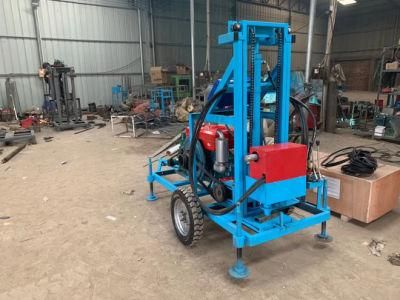 Good Quality Hydraulic Electric Power Lifting Small Water Well Drilling Rig