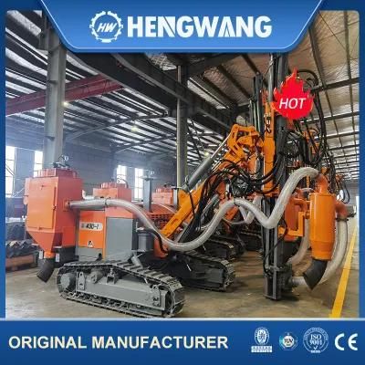 Crawler Type DTH Drilling Rig with Propulsion Carriage