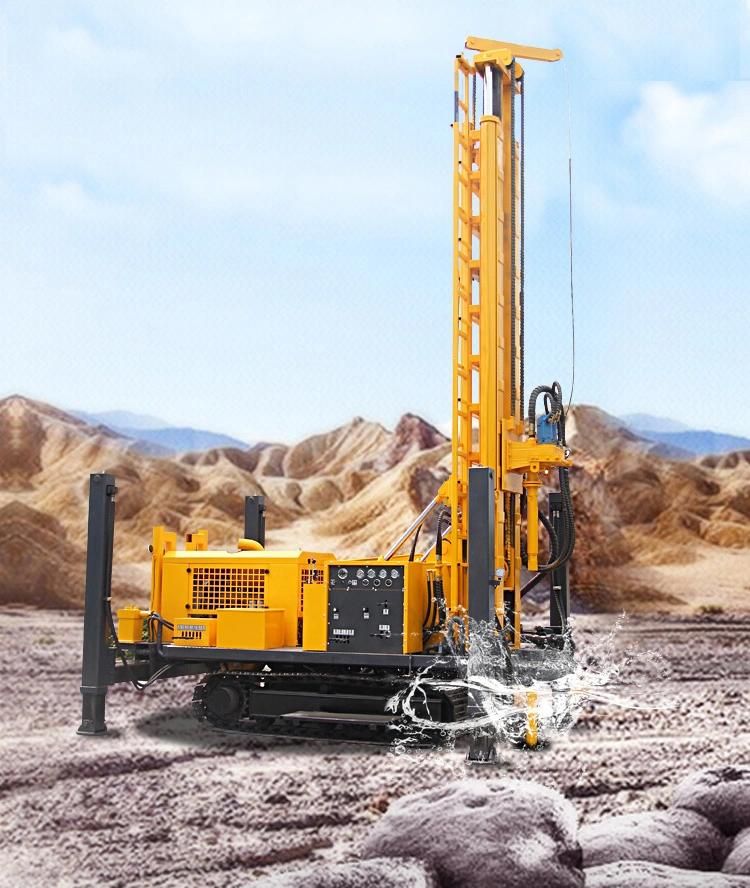 200m Depth Pneumatic Stone Mine Drilling Rig with Compressor