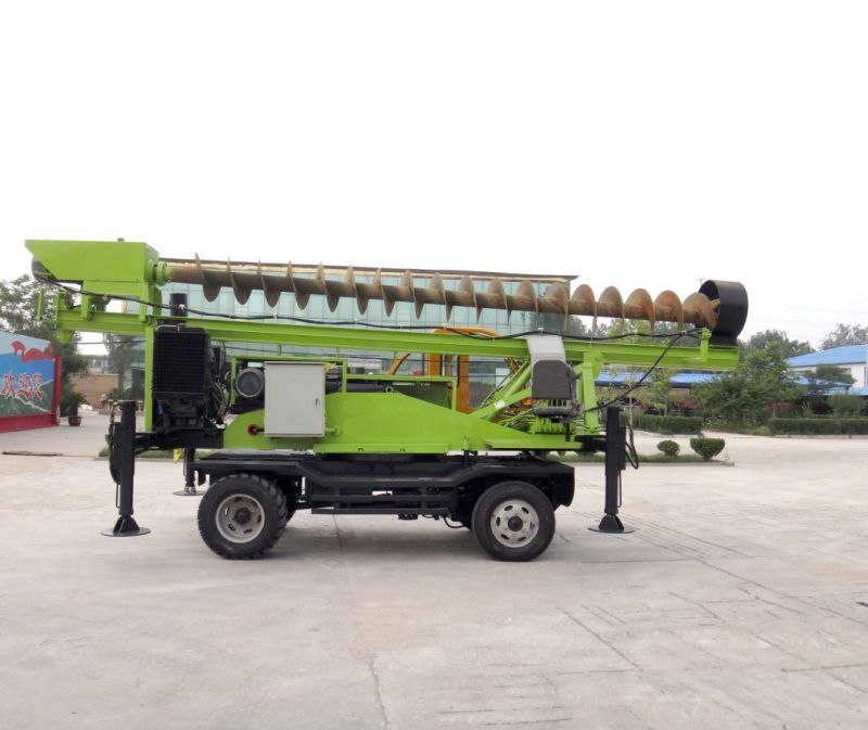 High Efficiency Wheeled 360-6 Pile Driver and Trailer Rotary Pilling Machine Supplier