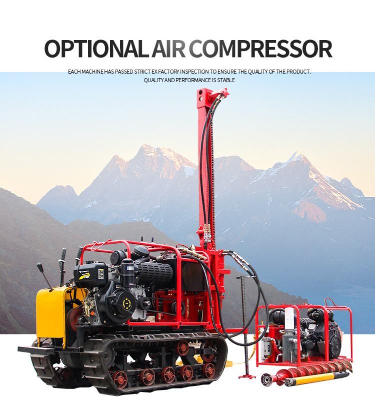 Portable Hydraulic Borehole DTH Hard Rock Drilling Rig Price