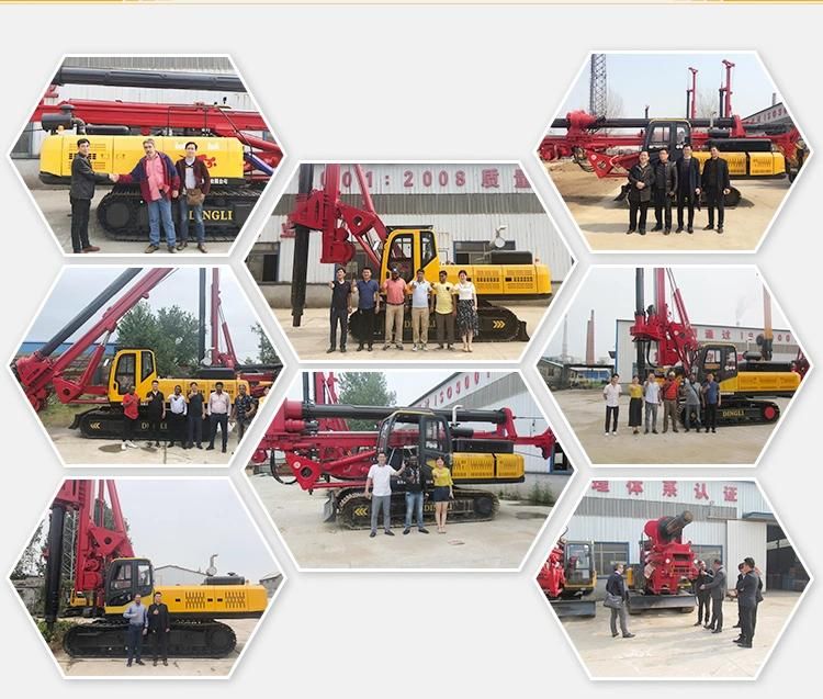 Hydraulic Bored Tractor Portable Small Crawler Pile Driver Drilling Dr-90 Rig Light for Free Can Customized