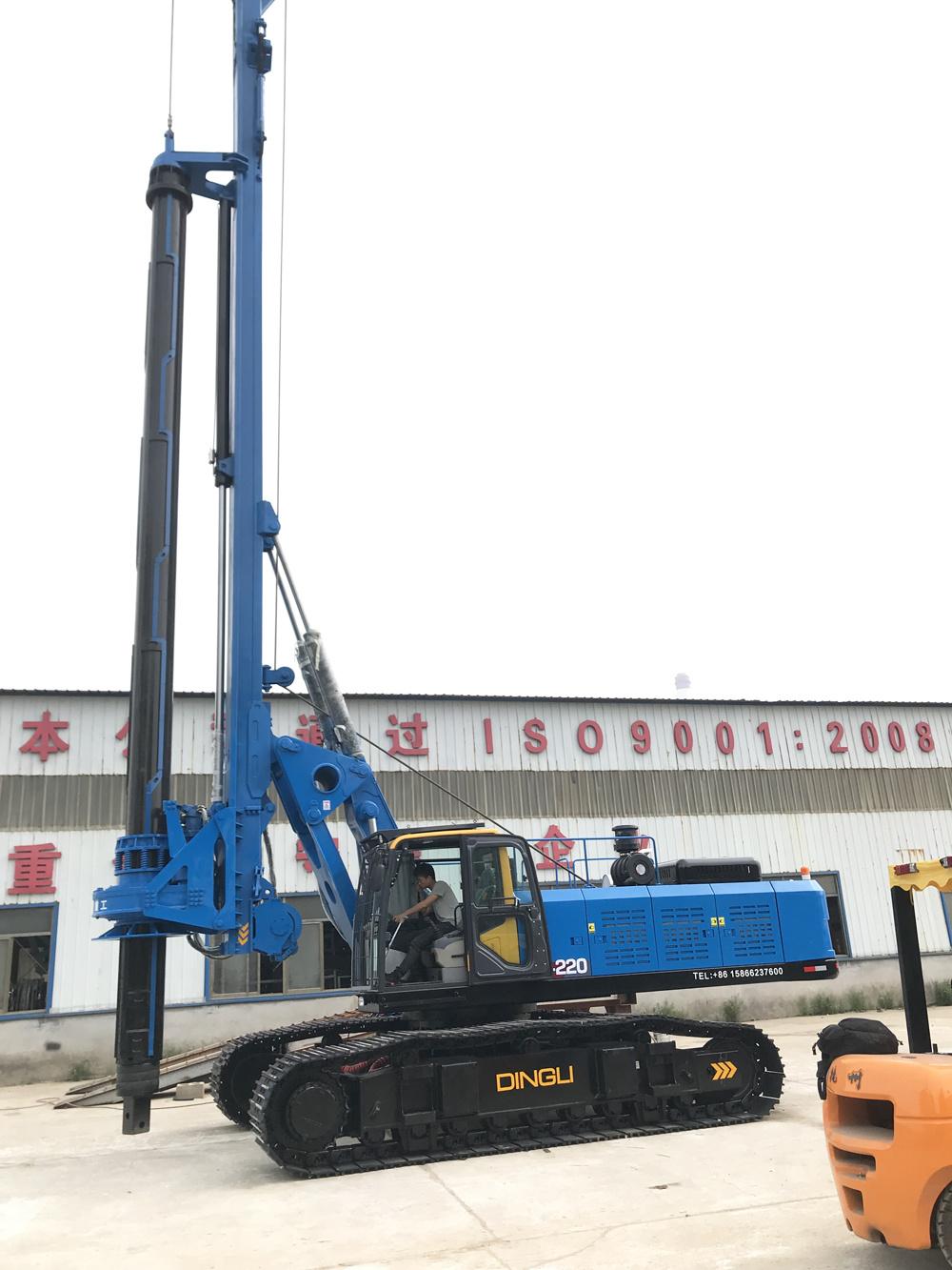 Small Hydraulic Rotary Drilling Machine Dr-220 Used in High-Speed Rail Trestle Piles