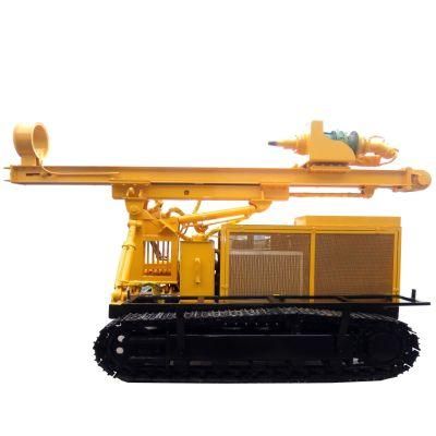 Solar Power Photovoltaic Crawler Ground Drilling Pile Driver Construction Machinery