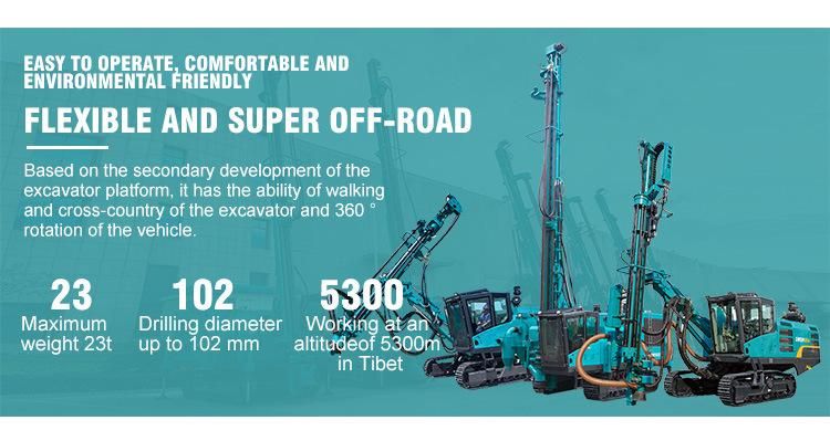 Sunward Swdb120b DTH Heavy Drilling Equipment with Static Pile Driver