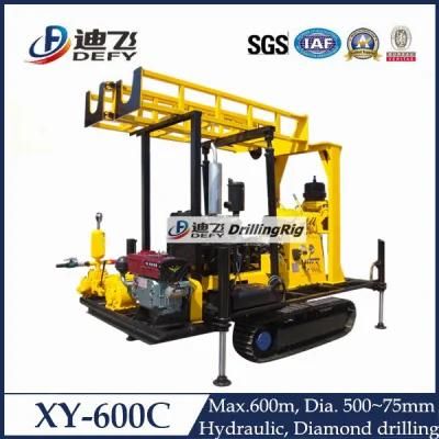 600m Rotary Diamond Core Sampling Mine Drill Machine Hydraulic Water Borehole Well Drilling Rig