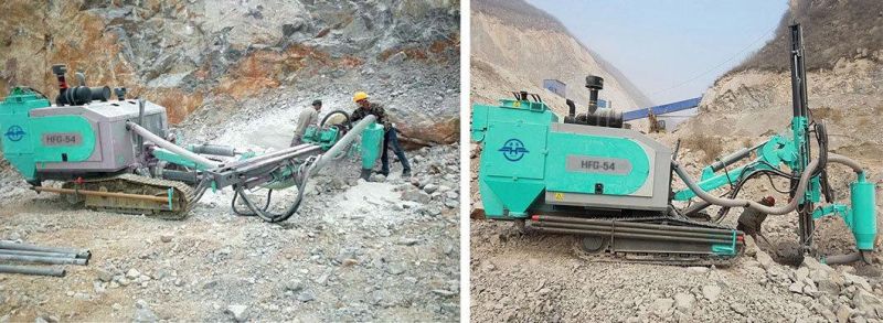 Hfg-54 Top Drive DTH Rock Blast Hole Drilling Machine