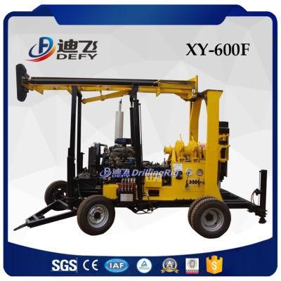 600m Water Well Rig, Soil Sample Drilling Rig Machine, Core Sample Drilling Machine Xy-600f