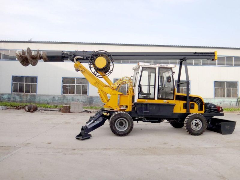 13m Wheeled 180 Degree Rotary Drilling Rig for Excavating