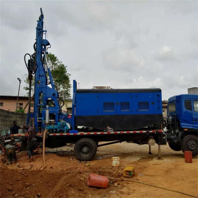 Hole Depth 150-200m Truck Mounted Water Well Drilling Rig Machine