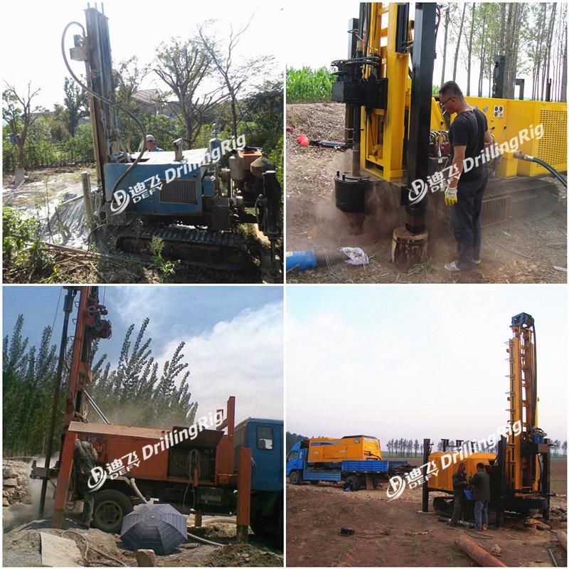 All-Hydraulic Operated Water Well Drilling Rig with Mud Pump/Air Compressor