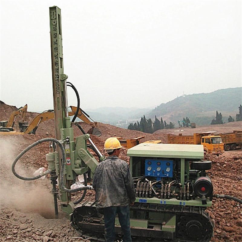 Ground Hydraulic Crawler DTH Drill Rig for Hard Rock Drilling