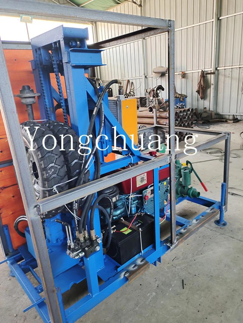 One-Button Start of Water Well Drilling Equipment with Water Pump and Water Pipe