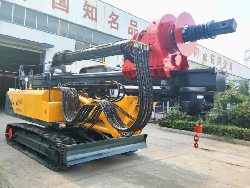 15m Crawler Lock Rod Rotary Drilling Rig Economical Water Well Drilling Machine