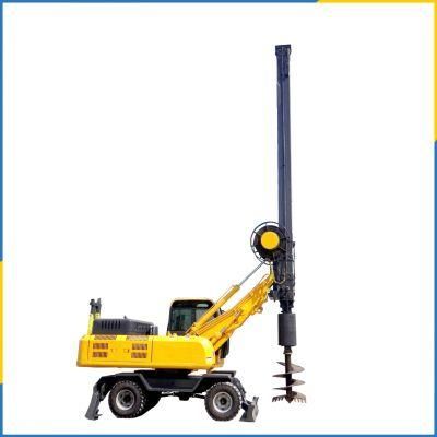 15m Good Price Rotary Rig Drilling China Wheeled Four-Wheel Hydraulic Machine Water Well Drill Rig for Sale