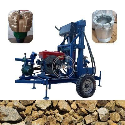 22HP Diesel Engine Water Well Drilling Rig Machine Agricultural Core Drilling Rig Diamond Core Drill Machine