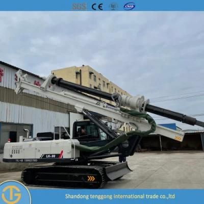 Hydraulic Auger Boring Bored Tractor Portable Small Crawler Pile Driver Drilling Dr-90 Rigs for Free Can Customized