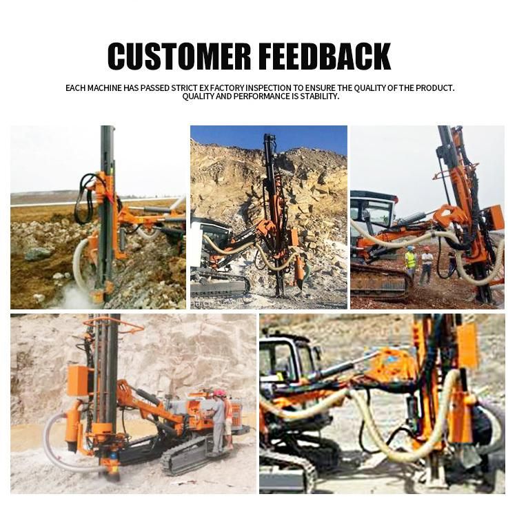 Portable Electric Tracked DTH Rock Drilling Rig Borehole Drilling Machine