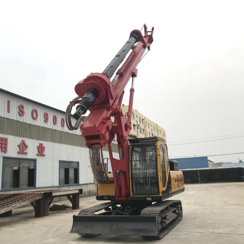 Hammer Construction Auger Piling Machine Price Crawler Pile Driver Drilling Dr-90 Rig for Free Can Customized Made in China