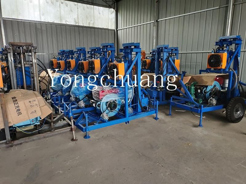 Hydraulic Diesel Water Well Drilling Rig with One-Button Starting Function