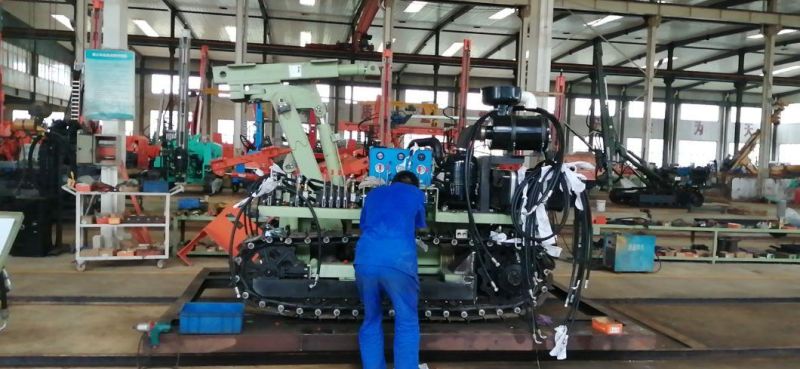 Low Air Pressure Hydraulic Crawler Drilling Rig for Blasting Hole Drilling