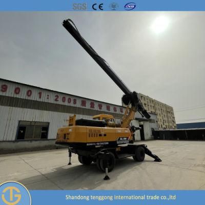 20m Hydraulic Crawler Based Top Driven Rotary Power Head Water Well Drilling Machine with Drilling Equipments