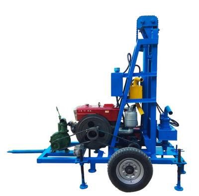 22HP Diesel Deep Water Well Drill Rig Machine 100m Hydraulic Mine Drilling Rigs Rotary Hole Borehole Drill Machines for Sale