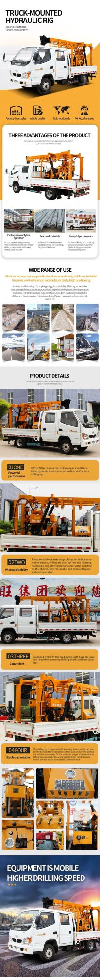 Portable Water Well Hydraulic Core Drilling Rig for Sale