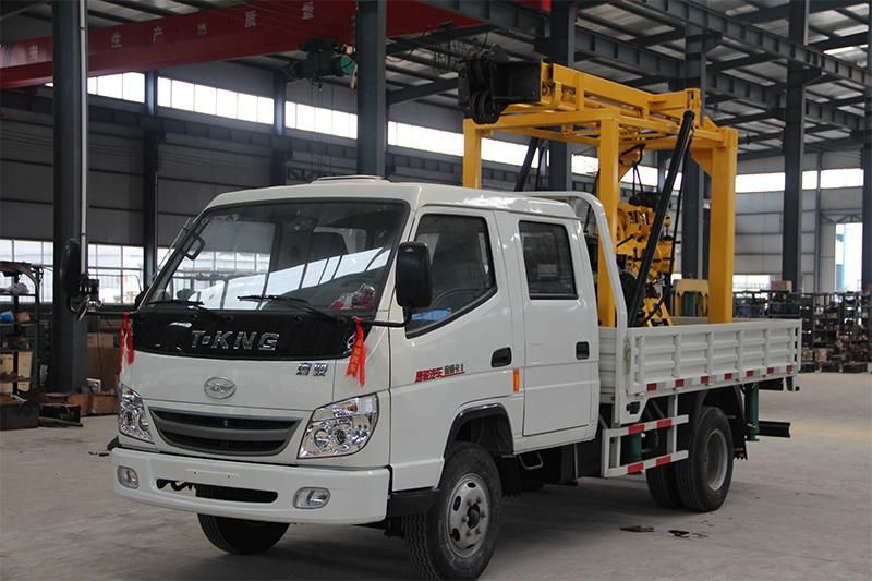 600m Portable Water Well Drilling Rig with Wheels Mounted