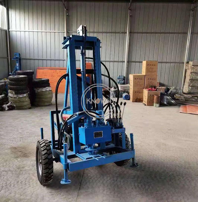 8 Horsepower Diesel Water Well Drill Machine Portable Deep Well Mine Borehole Drilling Rig with Tow Frame