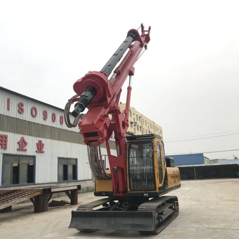Hydraulic Micro Tractor Portable Crawler Pile Driver Drilling Dr-90 Rig for Free Can Customized Made in China