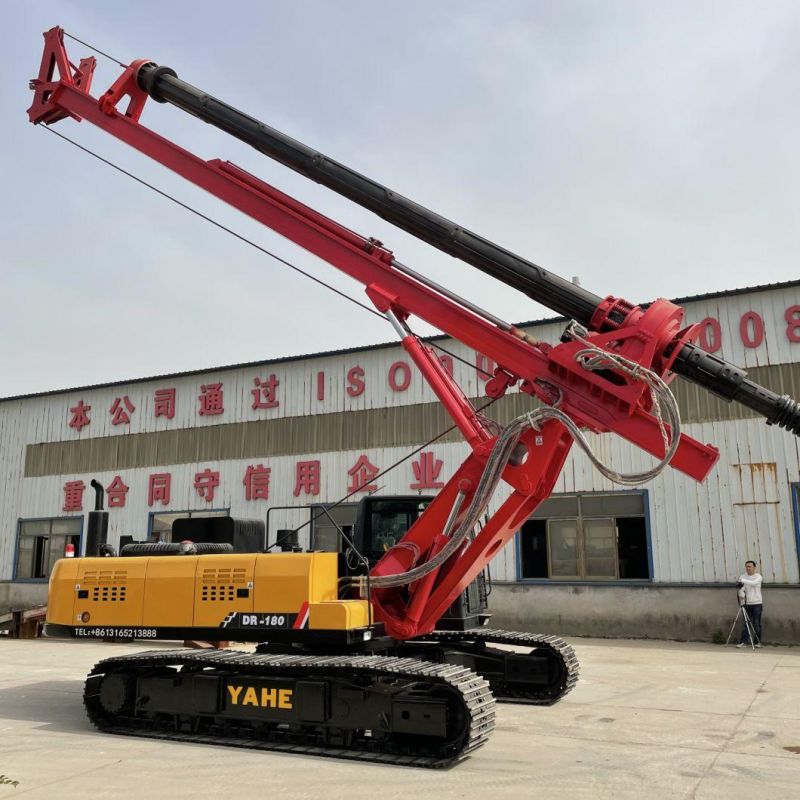 50m Dr-180 Construction Hydraulic Auger Bored Pile Driver Drilling Rig for Sale