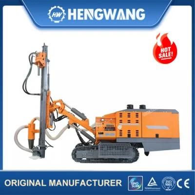Hengwang Hw-452 Steel Crawler 20m Depth Hard Rock DTH Pneumatic Blast Hole Drilling Rig
