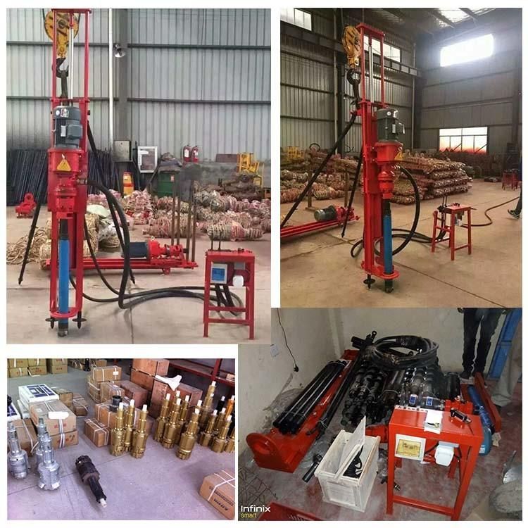 30m Portable Borehole Hammer Rock DTH Drilling Rig